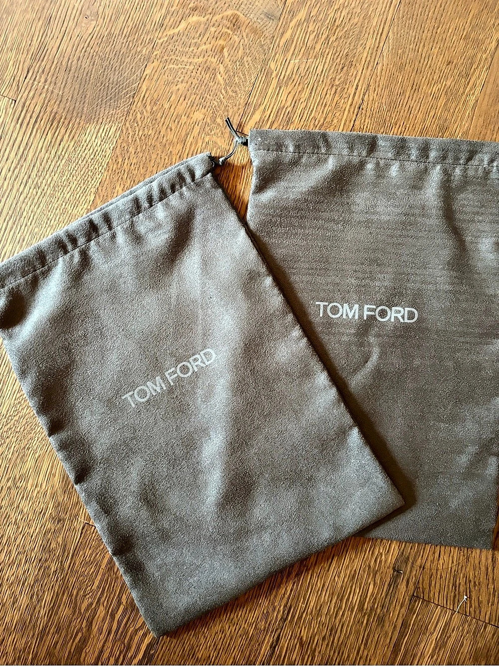 Tom Ford Drawstring Dust Bag Set Gray
